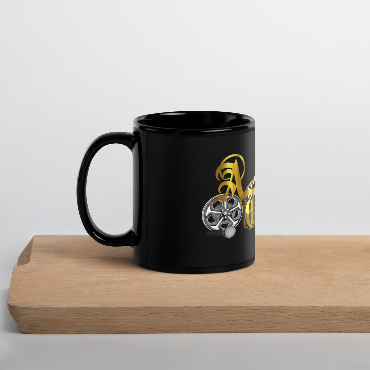 Acquired Taste Logo Black Glossy Mug