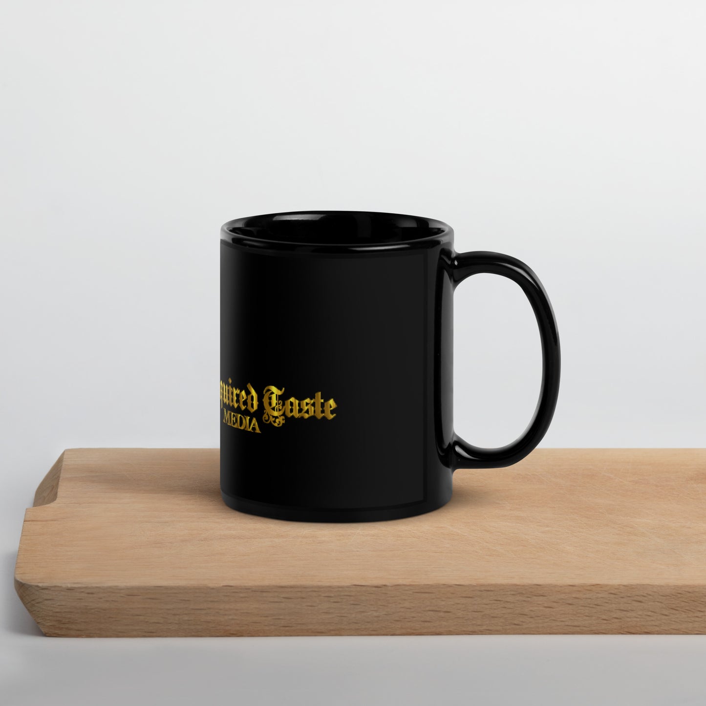 Acquired Taste Logo Black Glossy Mug