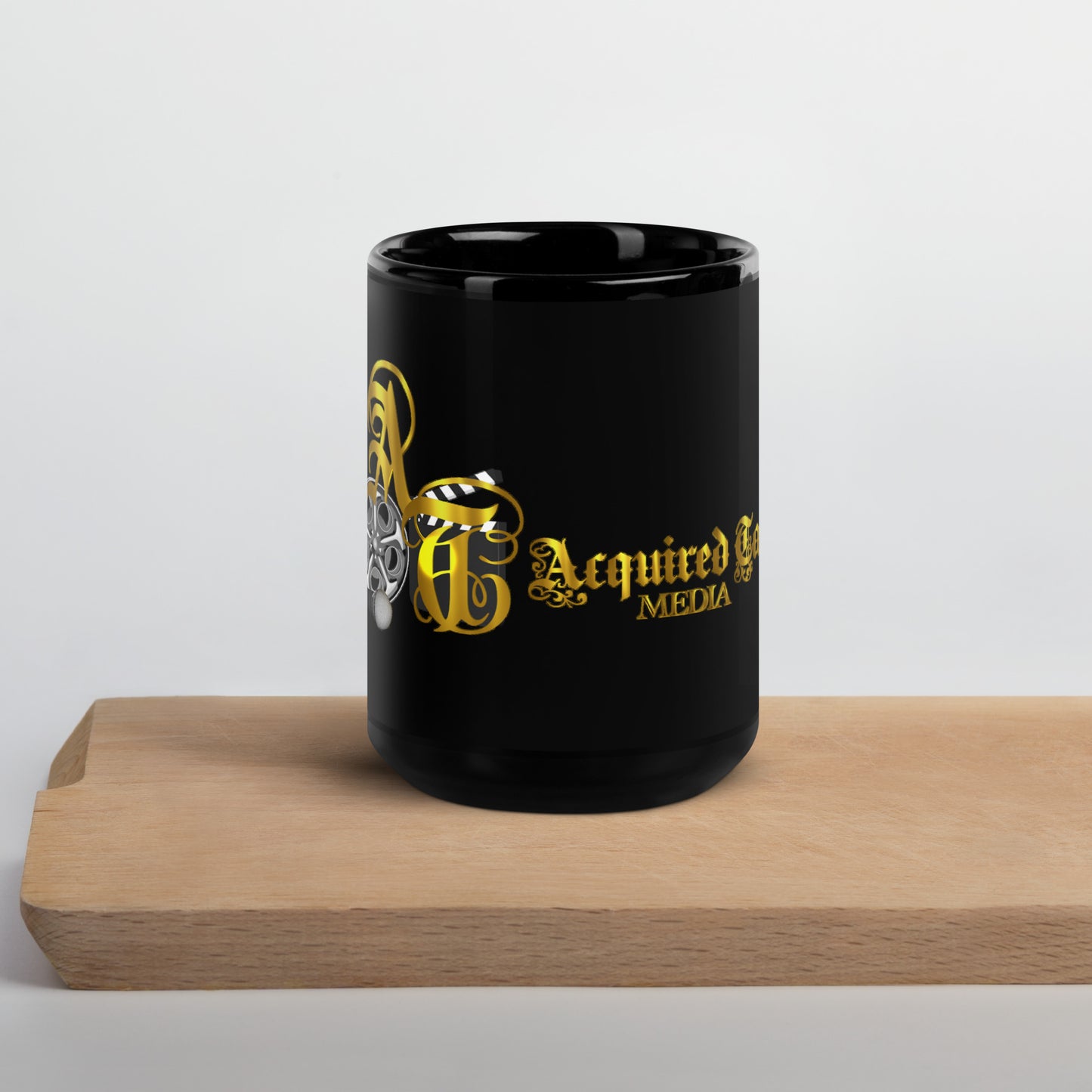 Acquired Taste Logo Black Glossy Mug