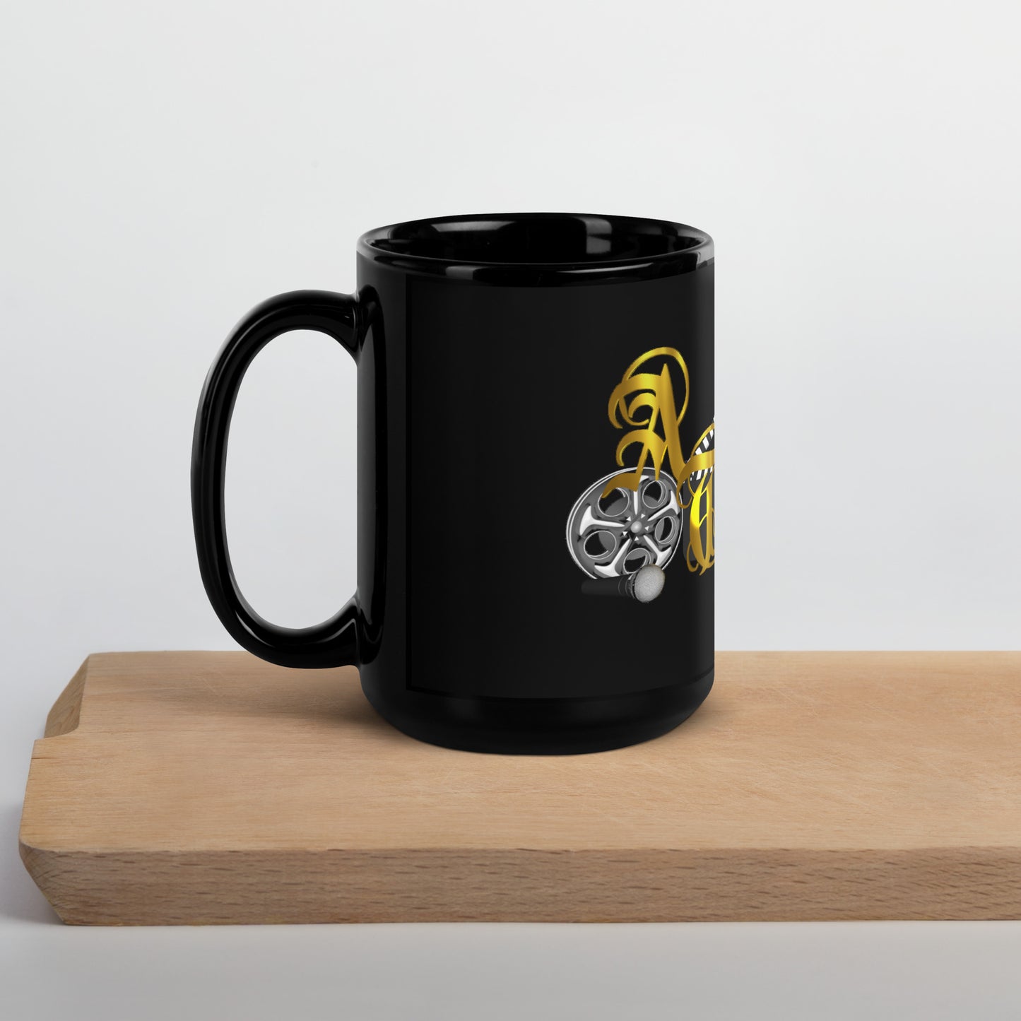 Acquired Taste Logo Black Glossy Mug